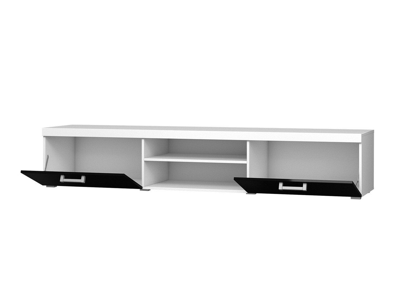 Wohnzimmer-Sets Charlotte 106 (Weiß + Schwarz glänzend)