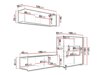 Wohnzimmer-Sets Tivdalu 113 (Goldene Eichenholzoptik + Weiß)