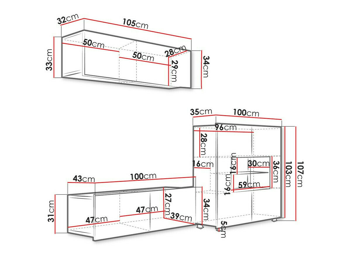 Wohnzimmer-Sets Tivdalu 113 (Schwarz)