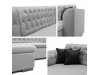 Chesterfield ecksofa Comfivo 255 (Magic Velvet 2225 + Senegal 823)