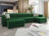 Chesterfield ecksofa Comfivo 255 (Magic Velvet 2225 + Senegal 823)