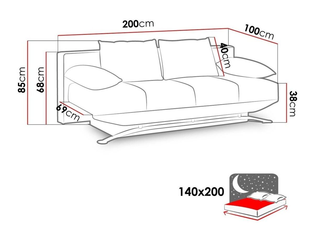 Schlafsofa Velum (Soft 010)