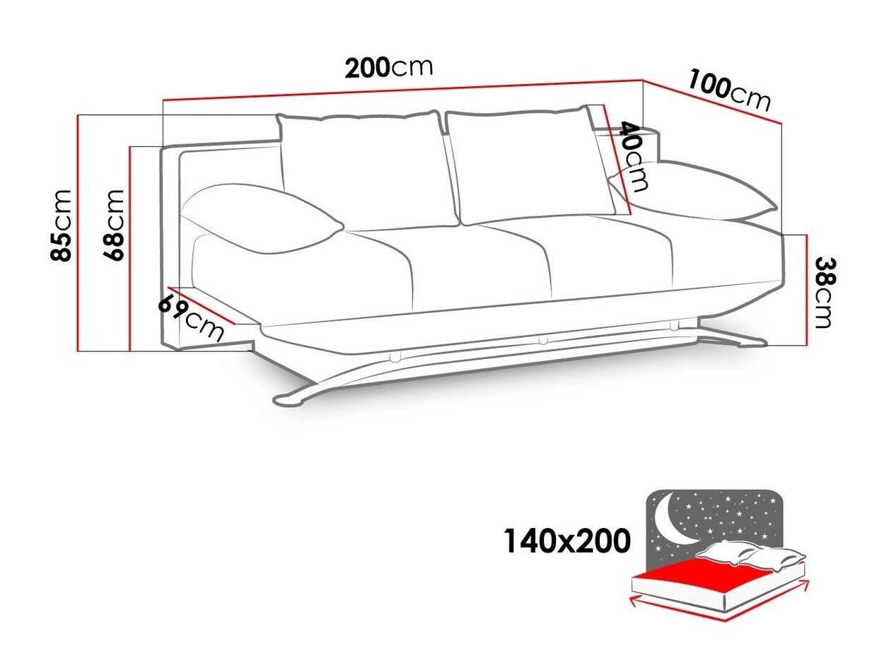 Schlafsofa Velum (Soft 020)