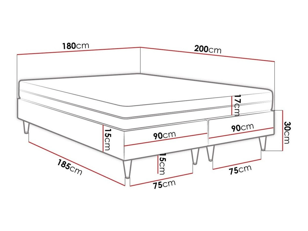 Boxspringbett Logan 109 (Manila 02)