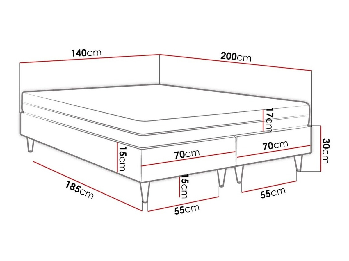 Boxspringbett Logan 109 (Manila 16)