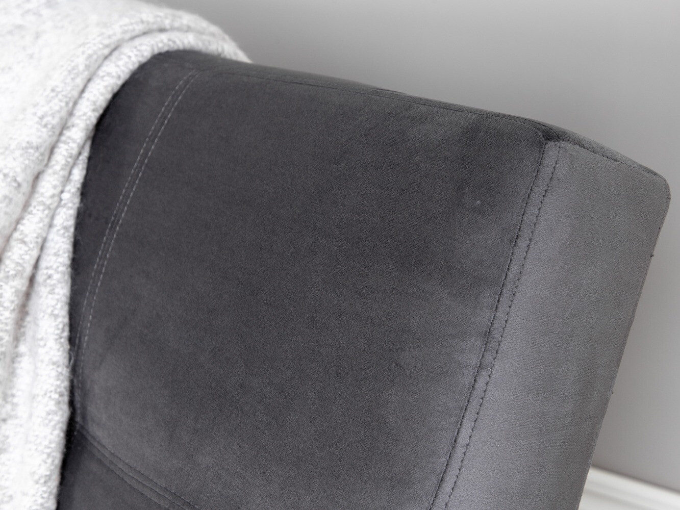 Schlafsofa Dallas 1710 (Dunkelgrau + Schwarz)