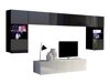 Wohnzimmer-Sets Tivdalu 106 (Weiß + Schwarz)