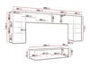 Wohnzimmer-Sets Tivdalu 106 (Weiß + Schwarz)