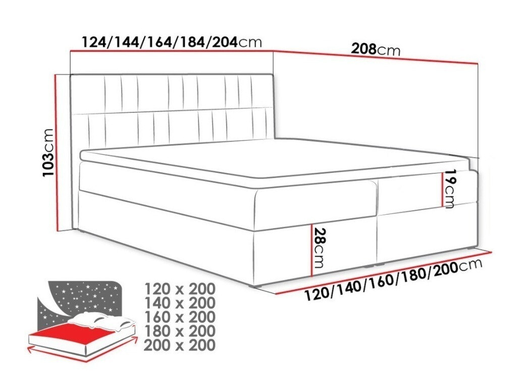 Boxspringbett Pons I (Kronos 34)