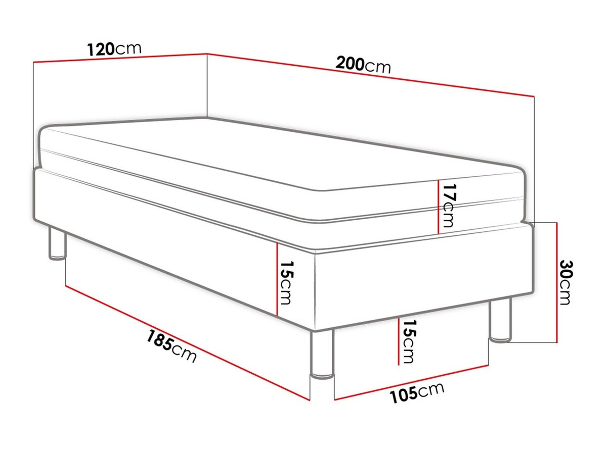 Boxspringbett Logan 105 (Soft 017)