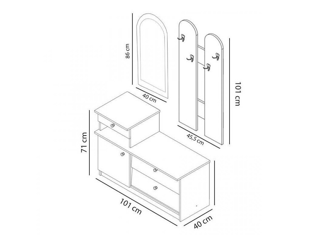 Flurgarnitur Murrieta 117 (Buche)