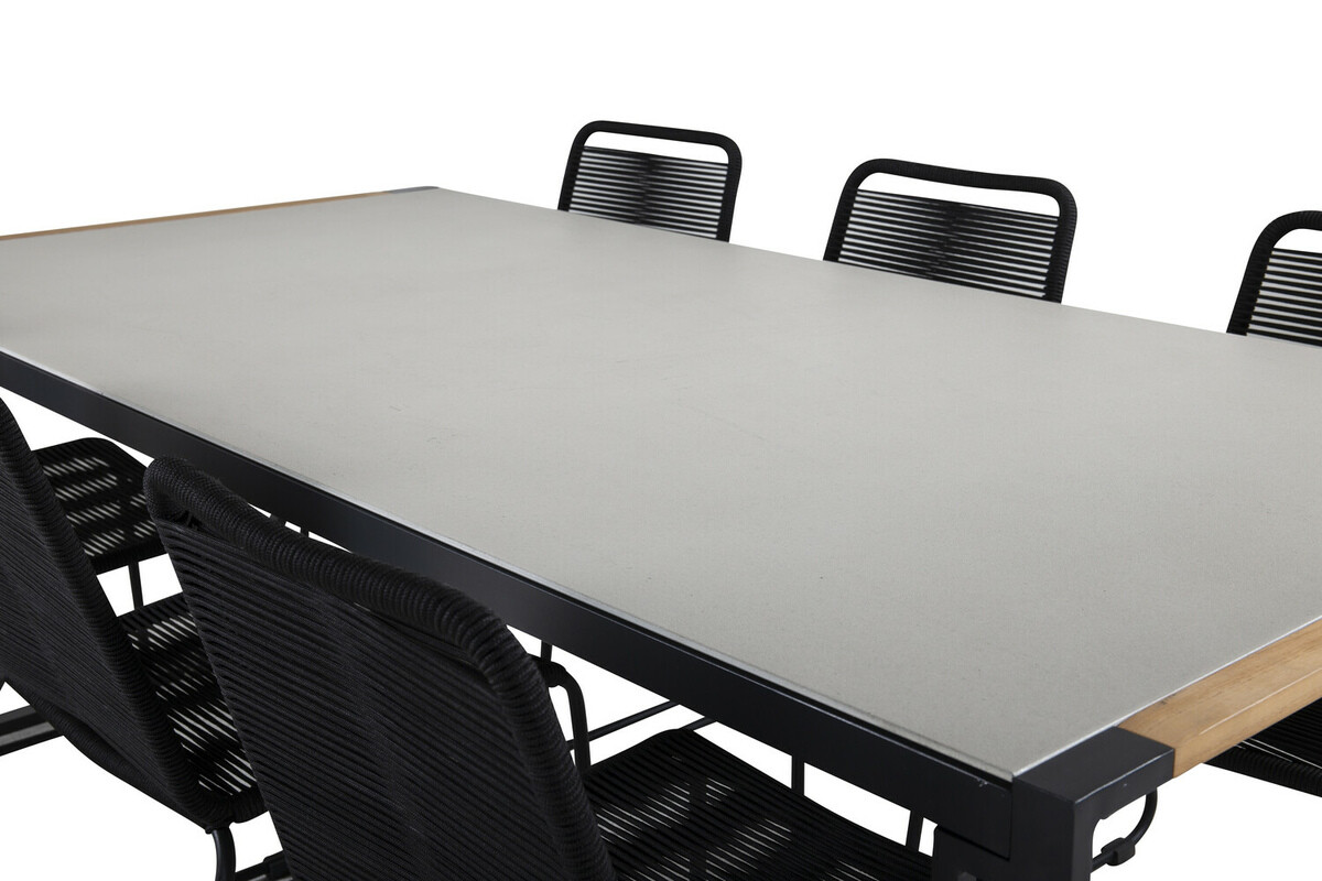 Tisch und Stühle Dallas 2396 (Schwarz)