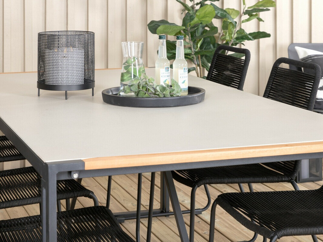 Tisch und Stühle Dallas 2396 (Schwarz)