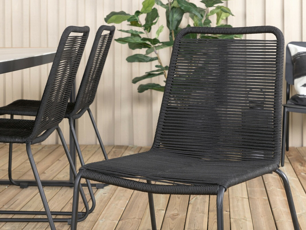 Tisch und Stühle Dallas 2396 (Schwarz)