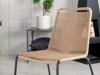 Tisch und Stühle Dallas 2477 (Hellbraun + Schwarz)