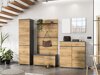 Schuhschrank Elitivi 101 (Anthrazit + Navarra eichenholzoptik)
