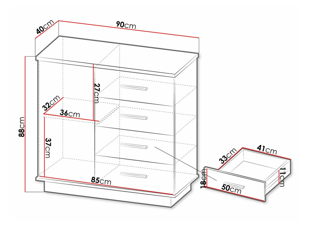Kommoden Tenodeu 104