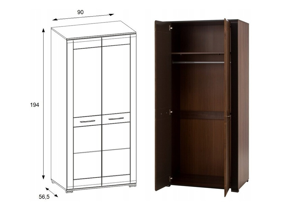 Kleiderschrank Dunlive 106