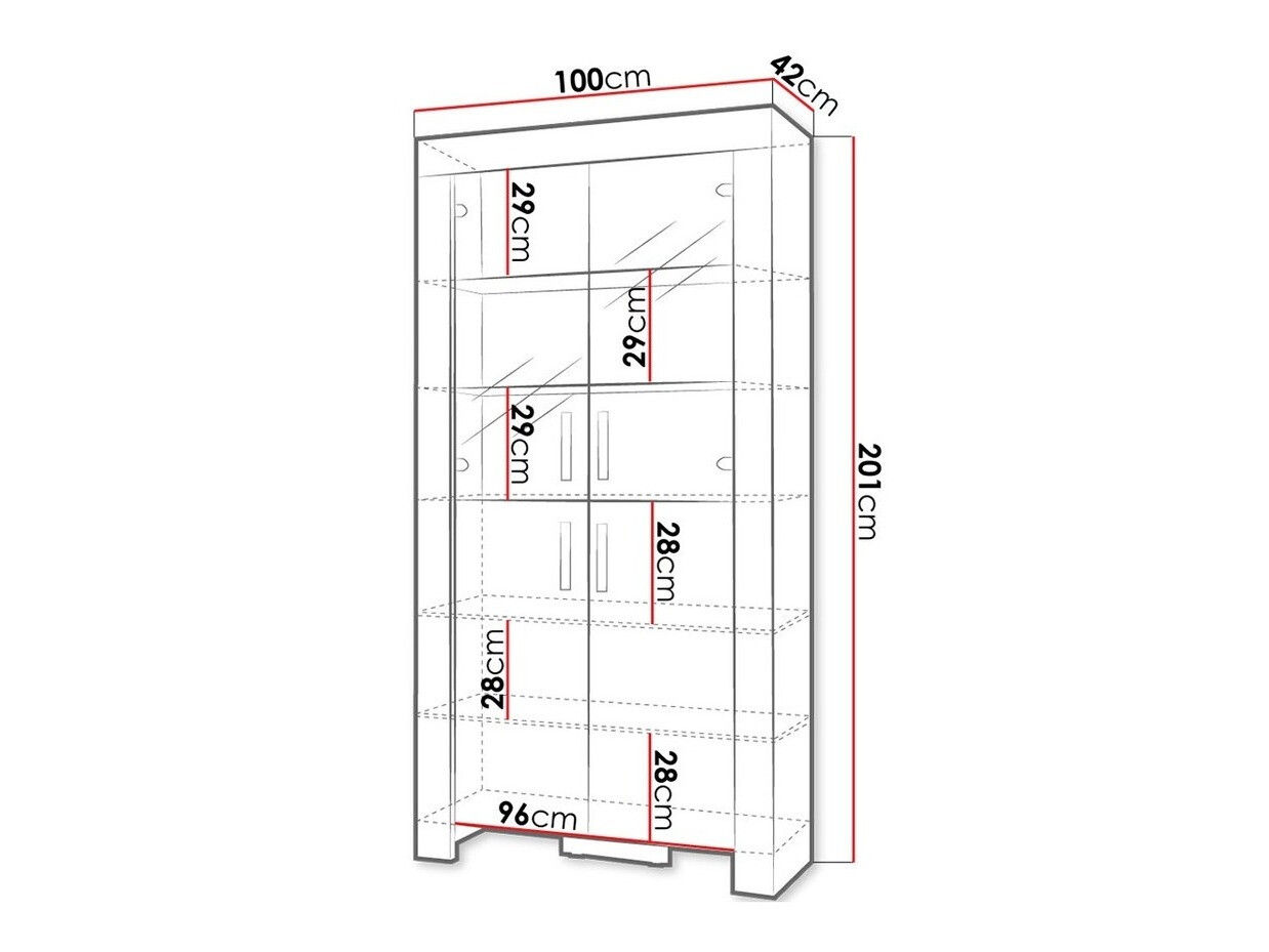 Regal Melfeli 101 (Sonoma Eichenholzoptik)