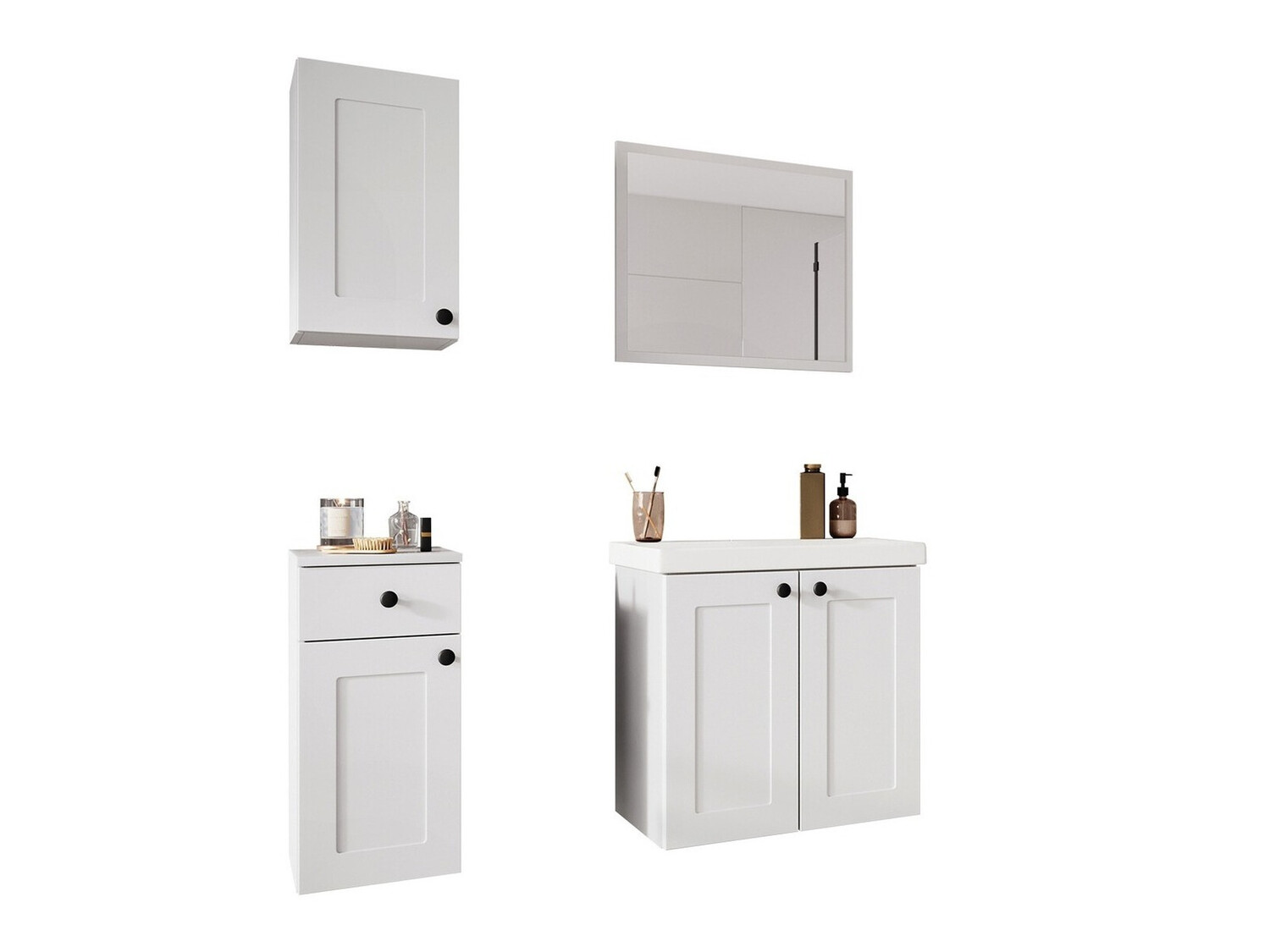 Badezimmer-Set Trenton 160 (Weiß)