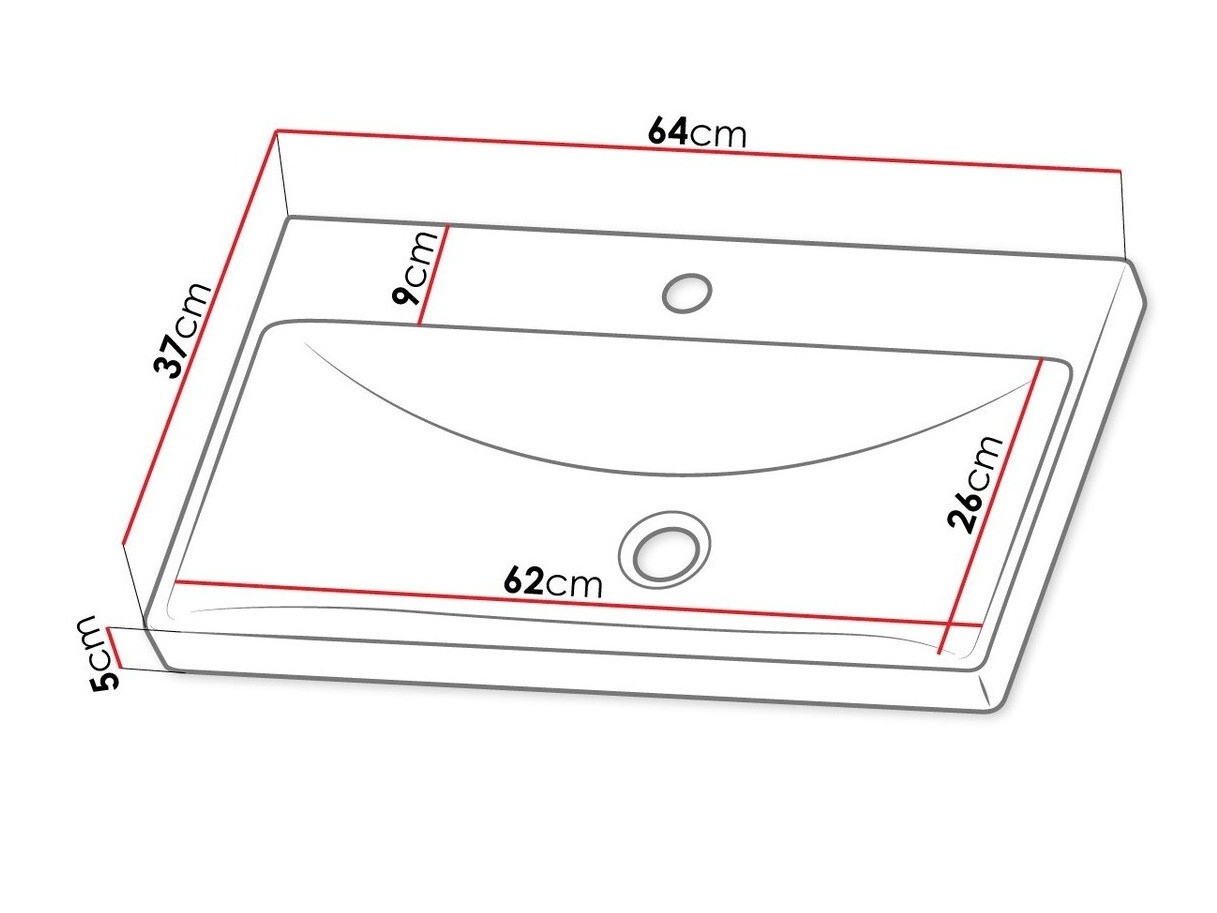 Badezimmer-Set Trenton 160 (Weiß)