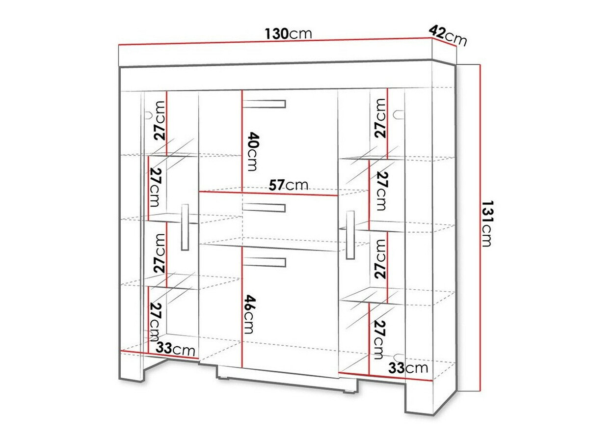Kommoden Melfeli 104 (Sonoma Eichenholzoptik)