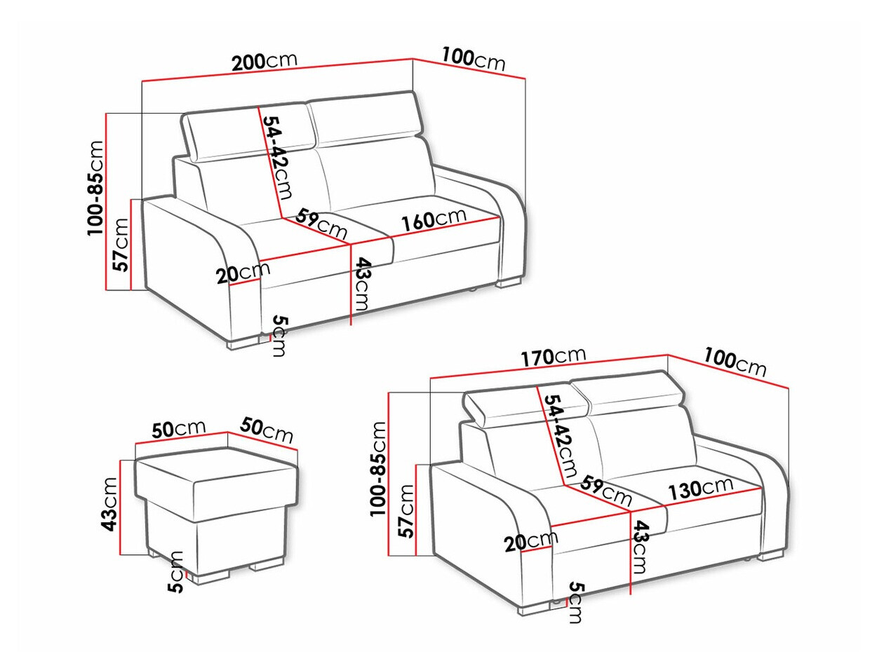 Polstermöbel-Set Ovos I (Crown 18)