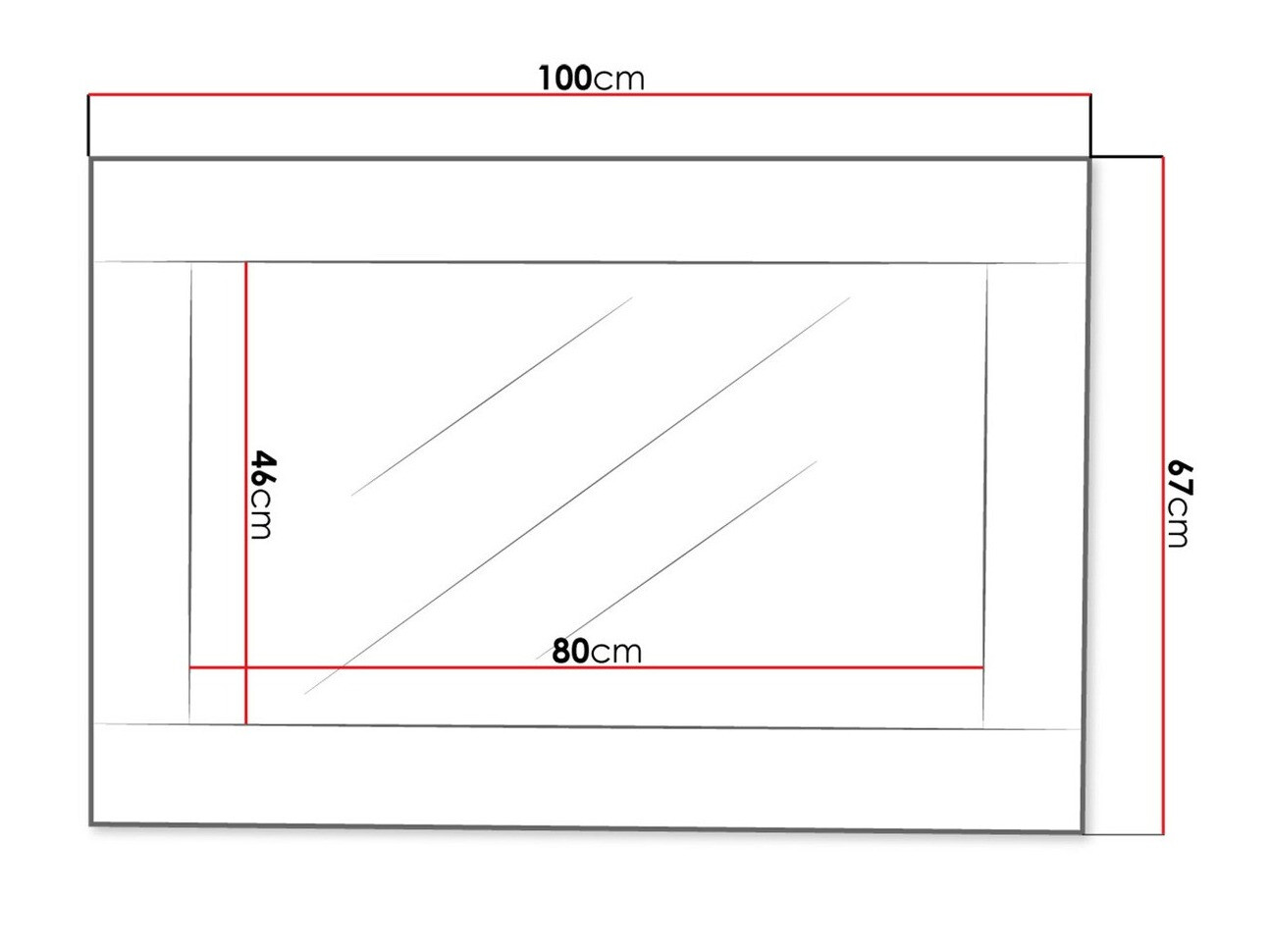 Spiegel Melfeli 117 (Milanicht eichenholzoptik)
