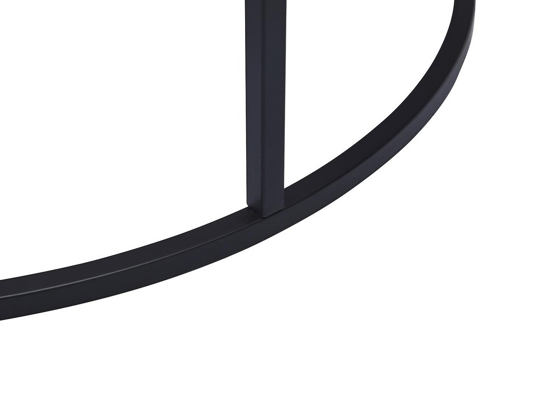 Couchtischset Riverton 435 (Weißer Marmor + Schwarz)