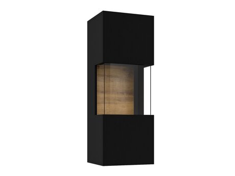 Hängeschrank Revmiru 101 (Schwarz + Wotan Eiche)