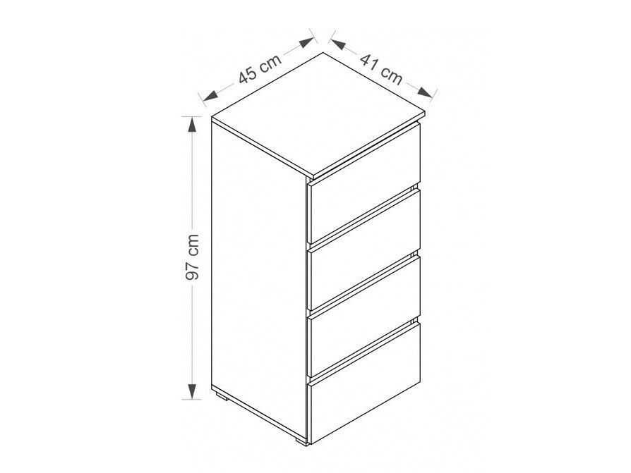 Kommoden Cirdora 106 (Weiß)