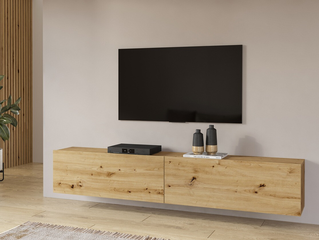 TV-Möbel Revmiru 104 (Artisan Eichenholzoptik + Schwarz)