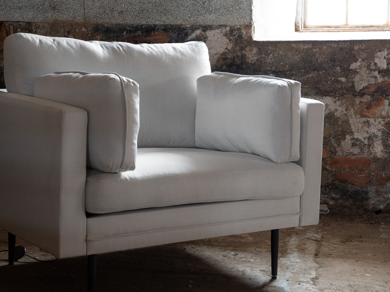 Sessel Dallas 1704 (Weiß + Schwarz)