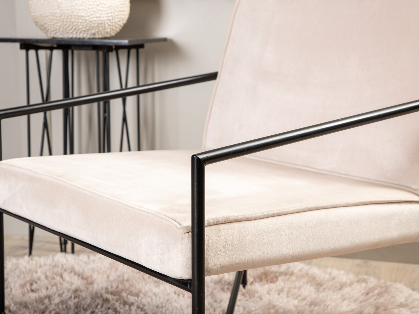 Sessel Dallas 1707 (Beige +Schwarz)