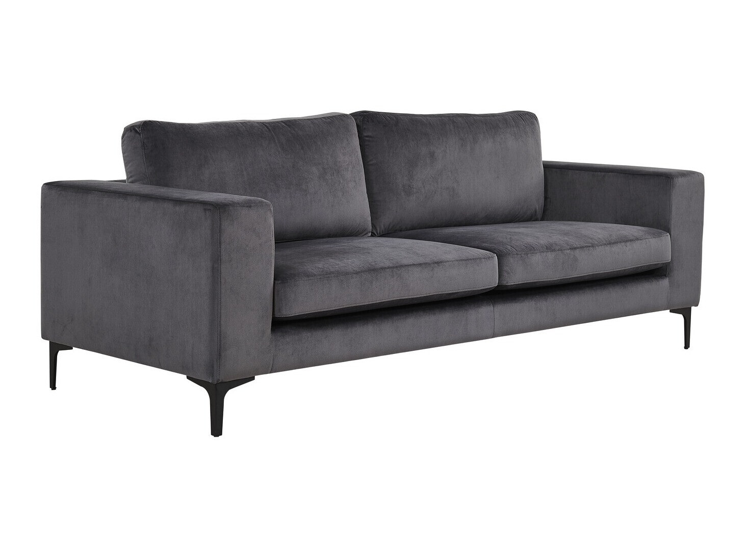 Sofa Dallas 2910 (Dunkelgrau + Schwarz)
