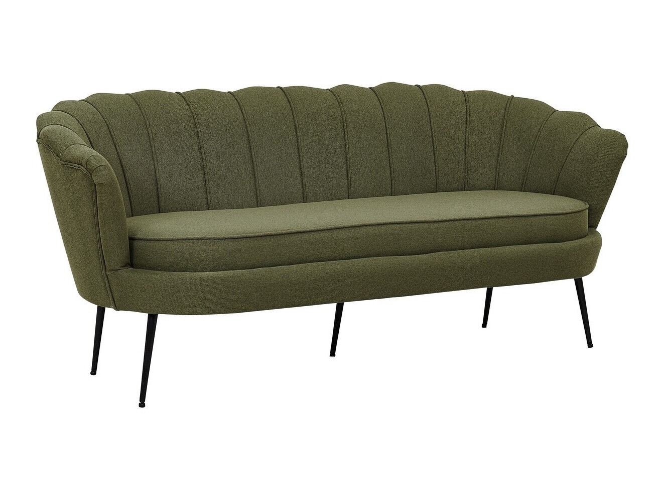 Sofa Dallas 2917 (Staubiges Grün + Schwarz)