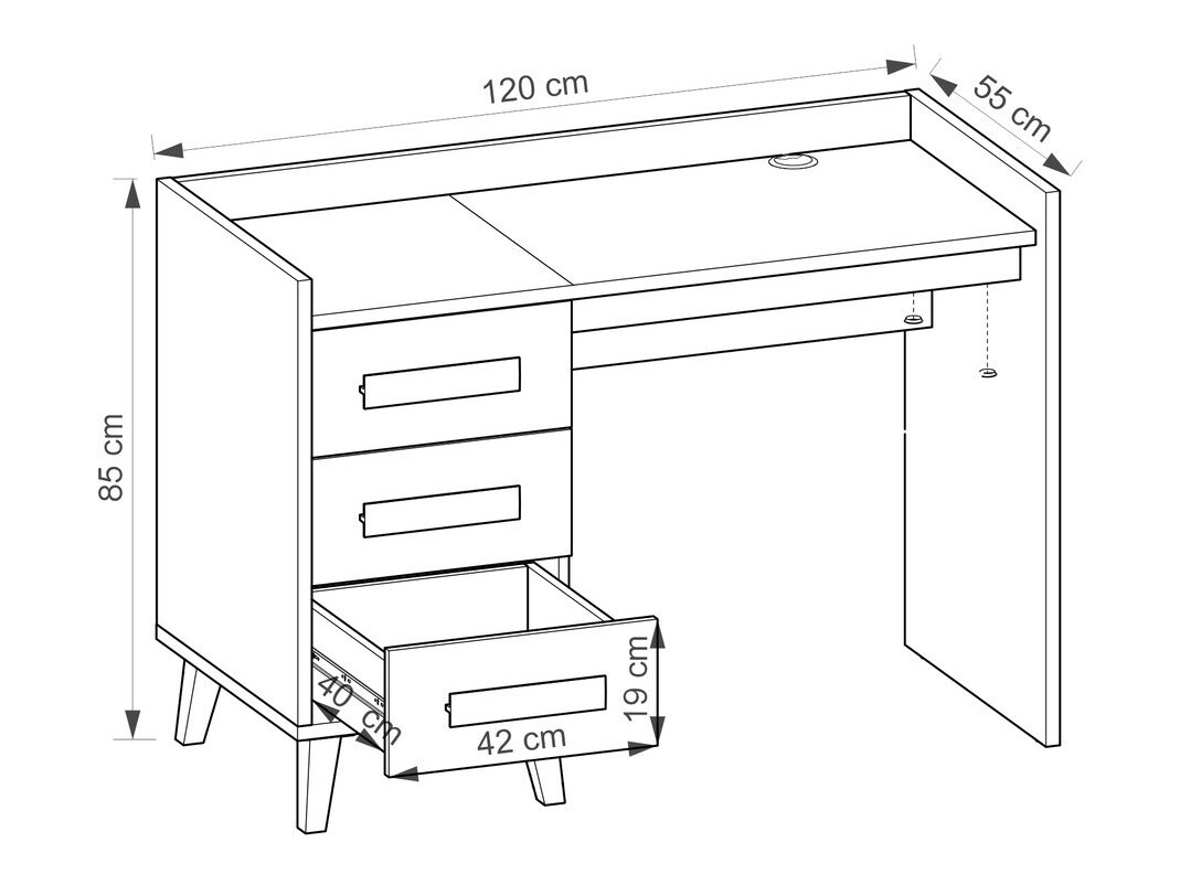Bürotisch Oderevu 107