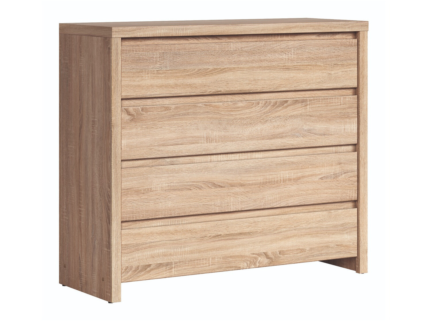 Kommoden Nolroma 105 (Weiß + Sonoma Eichenholzoptik)