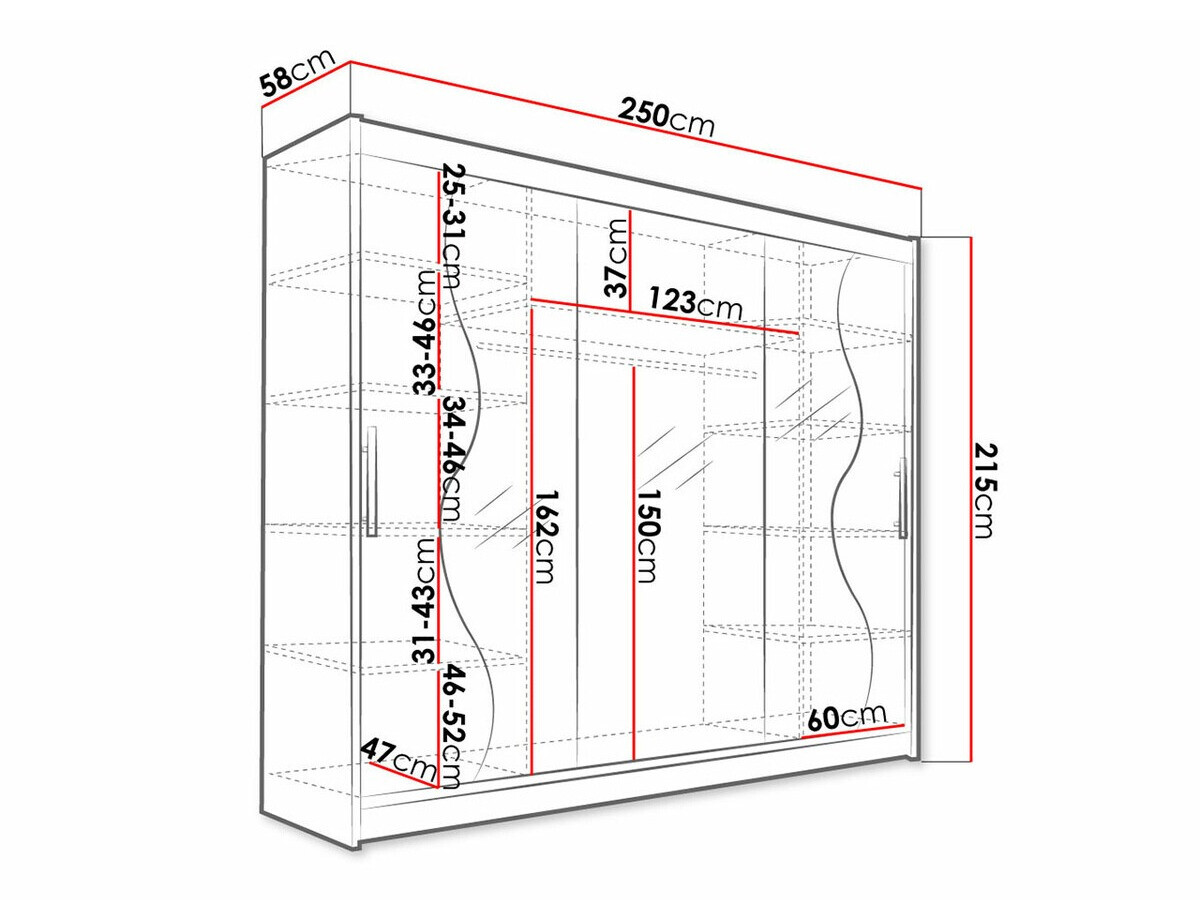 Kleiderschrank Closico Ordo III (Weiß)