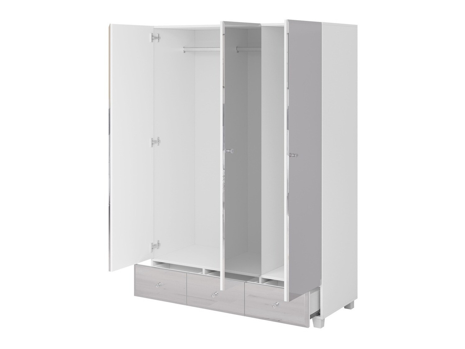 Kleiderschrank Austin Z101 (Weiß)