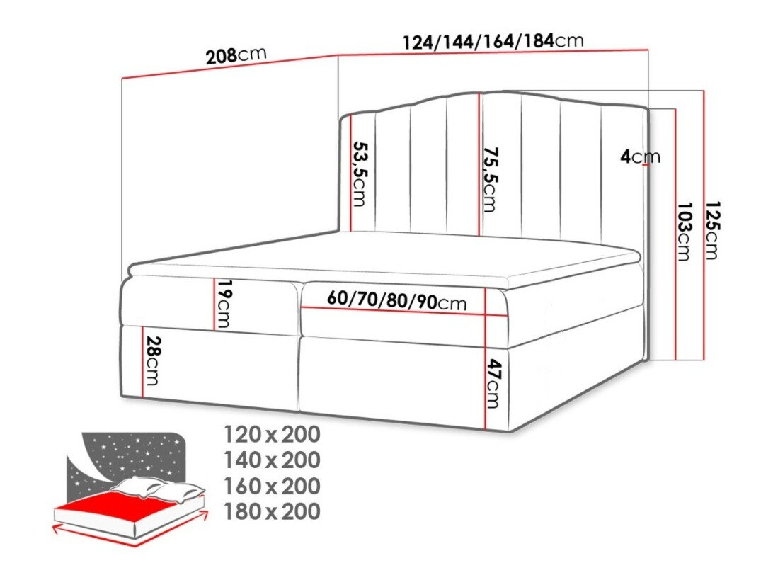 Boxspringbett Baltimore 153 (Casablanca 2308)
