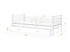 Bett Aurora 130 (Grau)