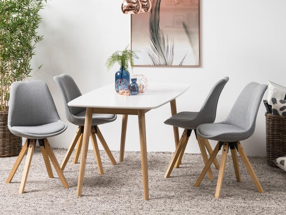 Stuhl Norsica 135 (Hellgrau + Hellbraun)