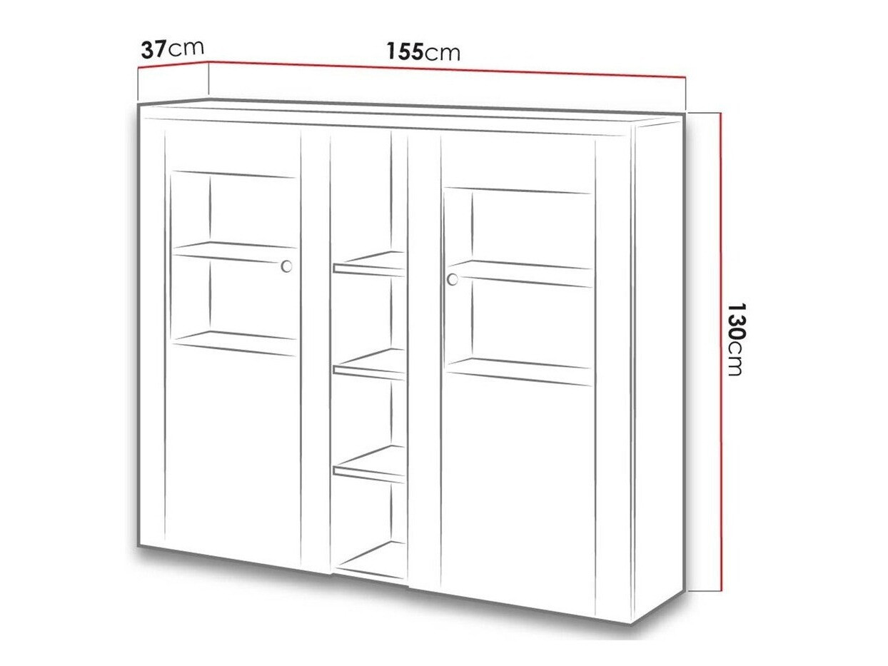 Sideboard Salelbo 105 (Riviera eichenholzoptik)