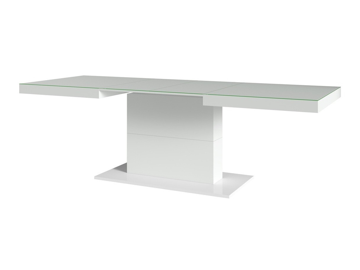 Tisch Austin 282 (Weiß + Weiß glänzend)