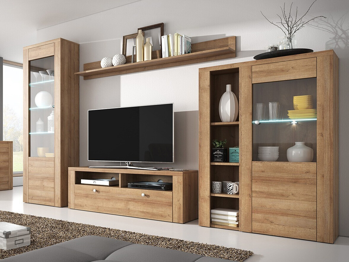 Wandregal Salelbo 101 (Riviera eichenholzoptik)