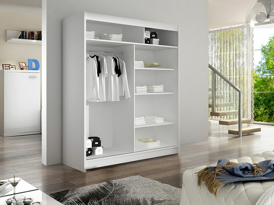 Kleiderschrank Closico Salvor II (Schwarz + Artisan Eichenholzoptik)