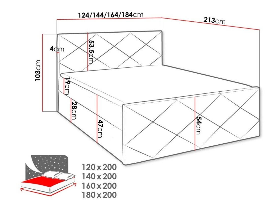 Boxspringbett Mons (Muna 14)