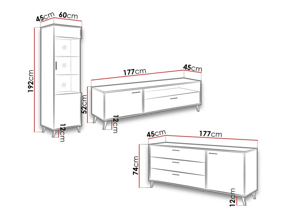 Wohnzimmer-Sets Charlotte F105