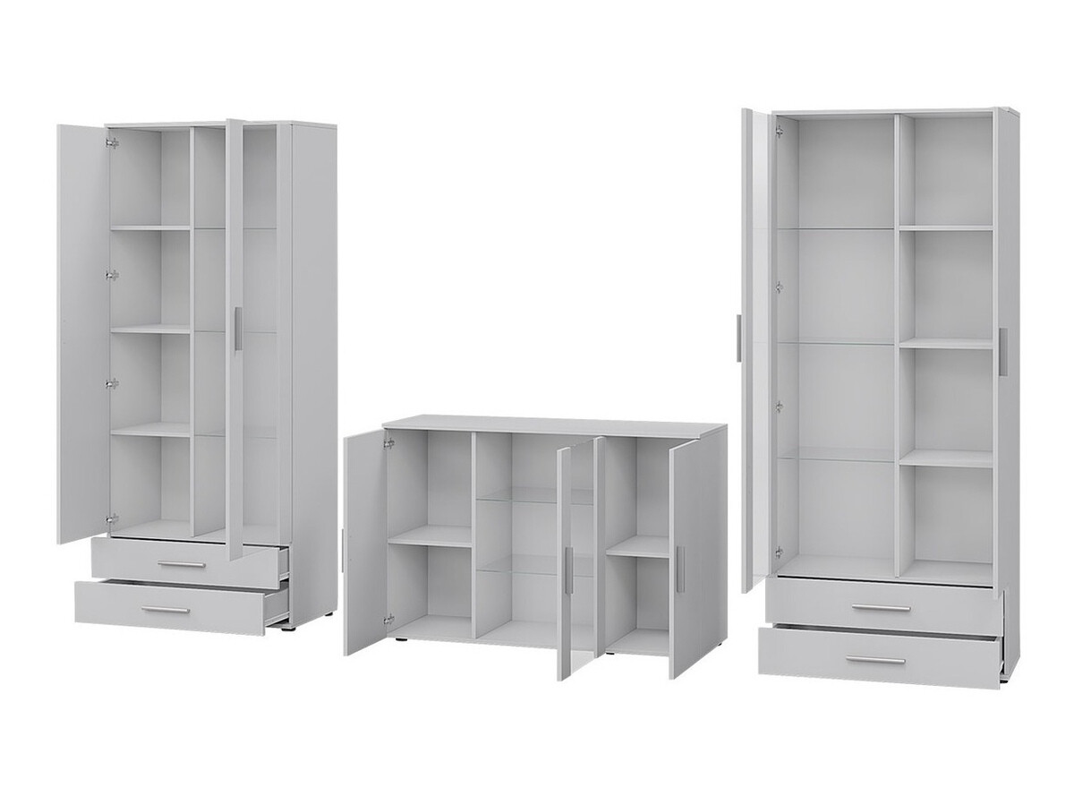 Wohnzimmer-Sets Tornola 111 (Lefkas-Eiche + Schwarz)